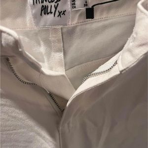 Princess Polly size 6 white denim jeans